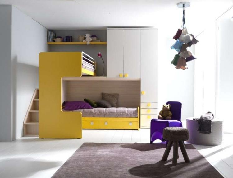 Aménagement intérieur d'une chambre d'enfants pour enfants de sexes différents - photo