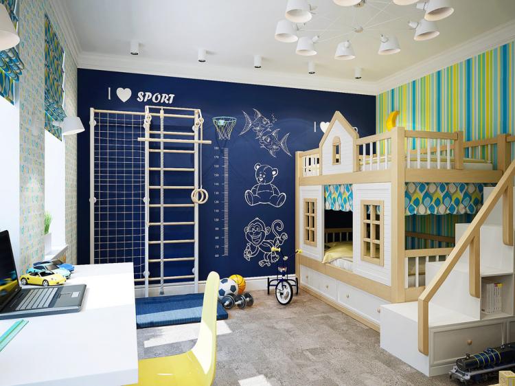 Chambre d'enfants 23 m² - Design d'intérieur