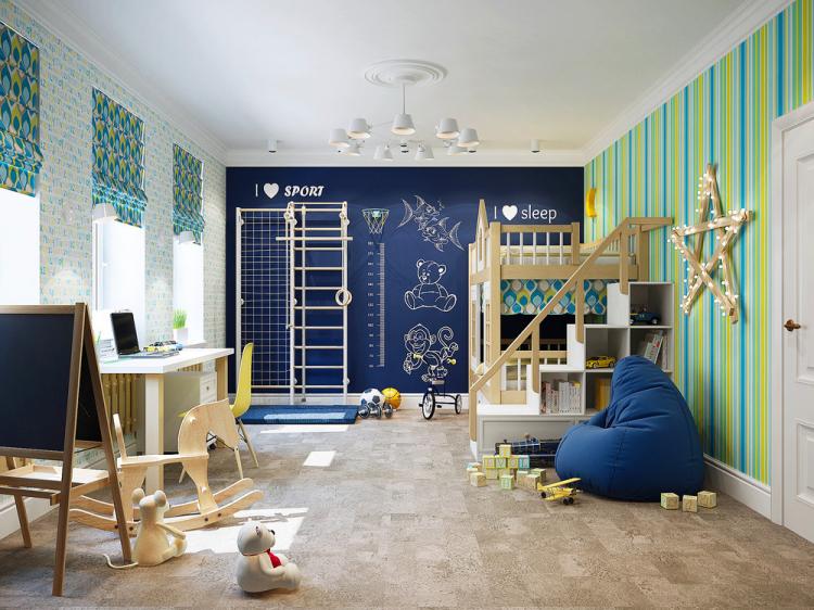 Chambre d'enfants 23 m² - Design d'intérieur
