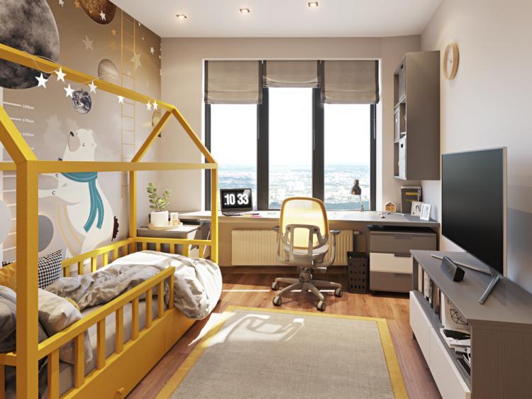 Chambre d'enfant pour un garçon de 6 ans - décoration d'intérieur