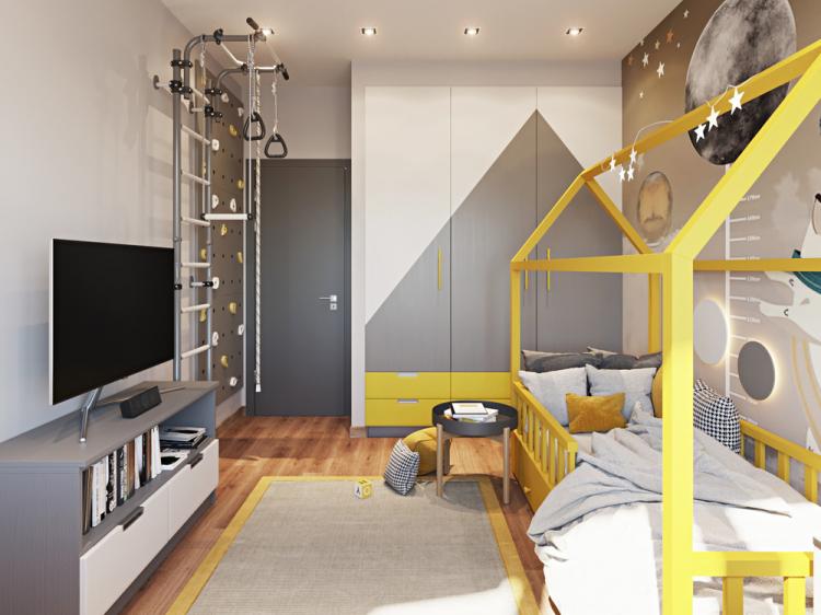 Chambre d'enfant pour un garçon de 6 ans - décoration d'intérieur