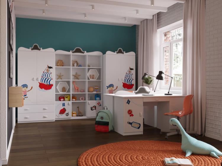 Chambre d'enfants pour frères jumeaux - design d'intérieur