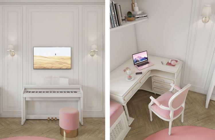 Chambre d'enfants pour filles - design d'intérieur