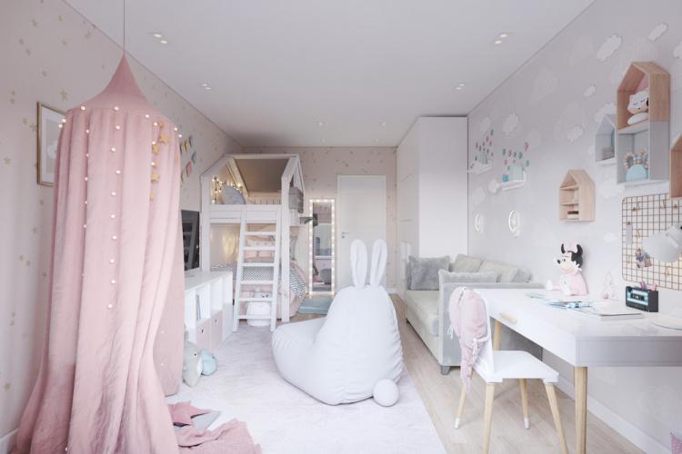 Chambre d'enfant pour une fille de 6 ans - décoration d'intérieur