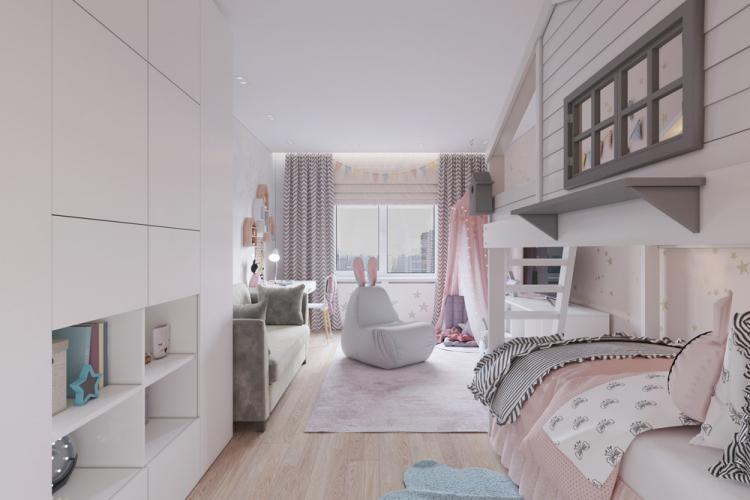 Chambre d'enfant pour une fille de 6 ans - décoration d'intérieur
