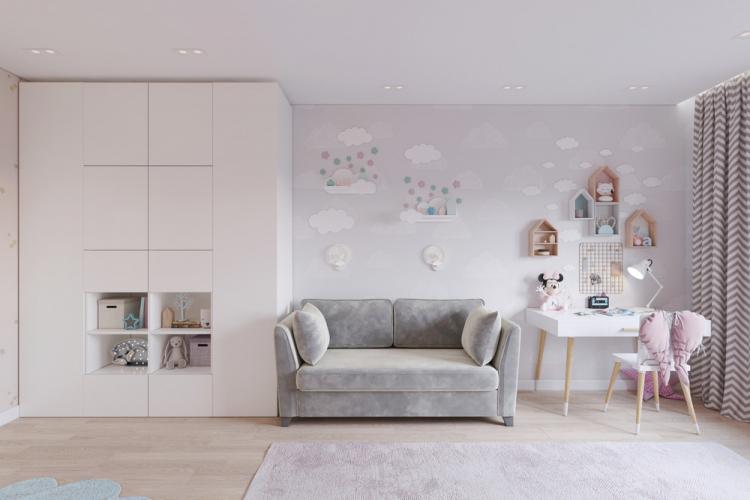 Chambre d'enfant pour une fille de 6 ans - décoration d'intérieur