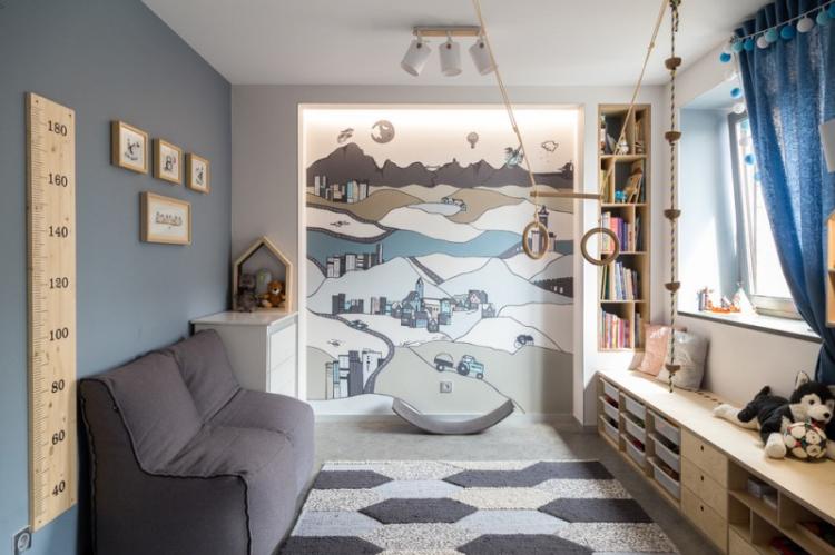 Conception de chambre d'enfant pour un garçon de 3 à 5 ans