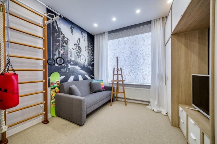 Aménagement d'un coin sport - Conception d'une chambre d'enfant pour un garçon