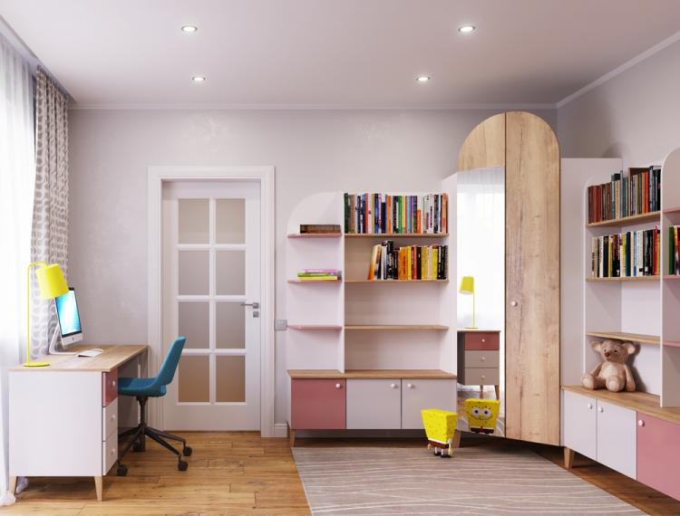 Chambre d'enfants Minnie Mouse - design d'intérieur