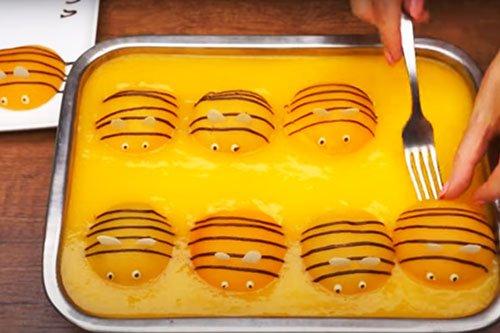 Gâteau pour enfants aux abeilles à faire soi-même - une recette étape par étape