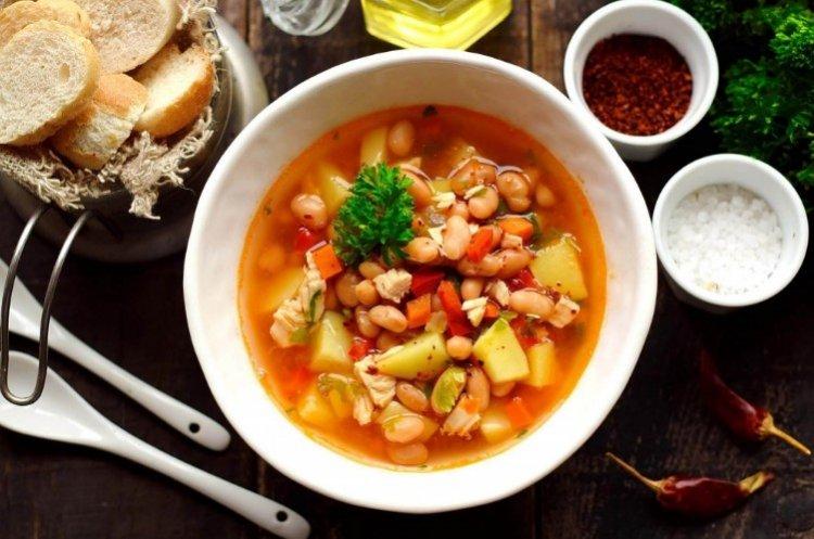 Soupe de légumes à la dinde - Recettes de repas diététiques