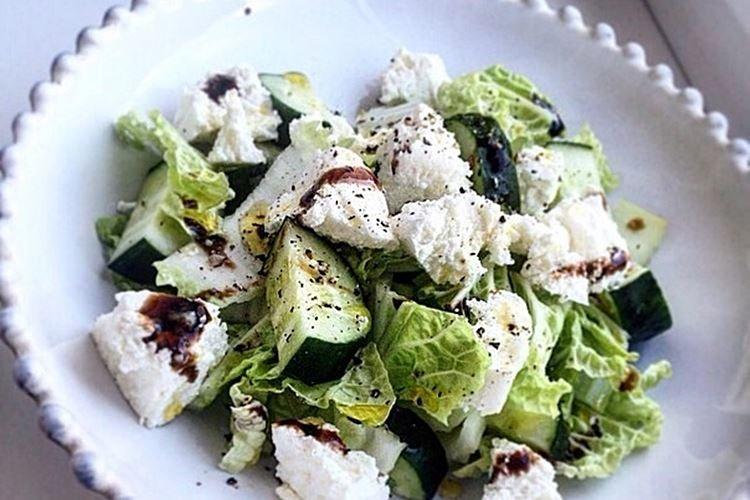 Salade diététique au fromage cottage - recettes