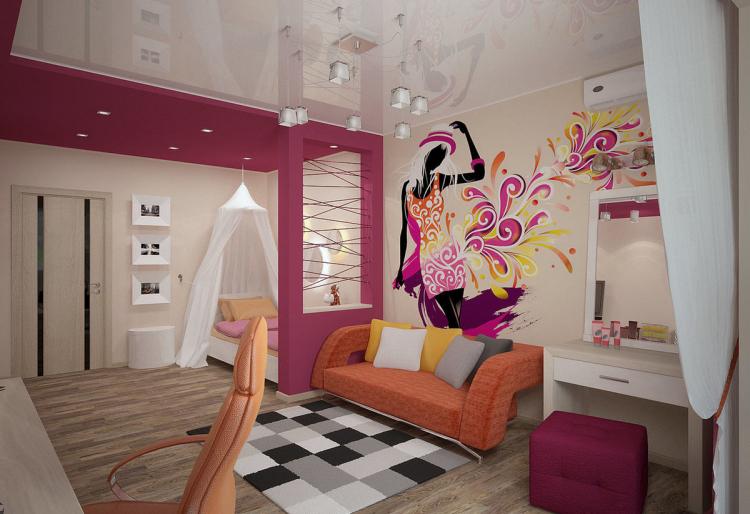 Zonage - Conception d'une chambre d'enfant pour une fille