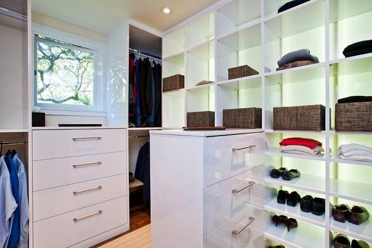 Conception de dressing - photos d'intérieurs réels