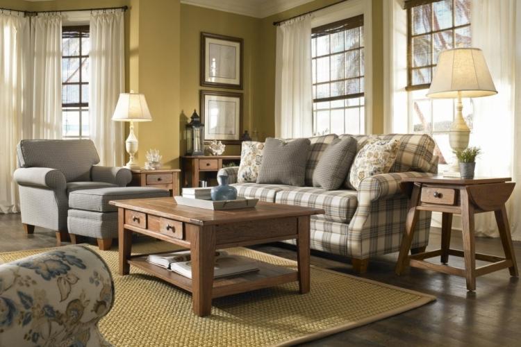 Séjour 16 m² style campagnard - Design d'intérieur