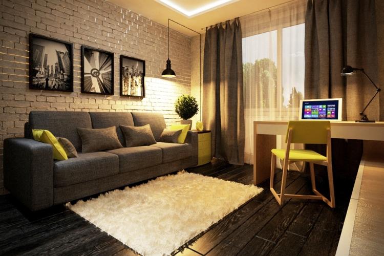 Conception de salon 16 m² - des photos de vrais intérieurs