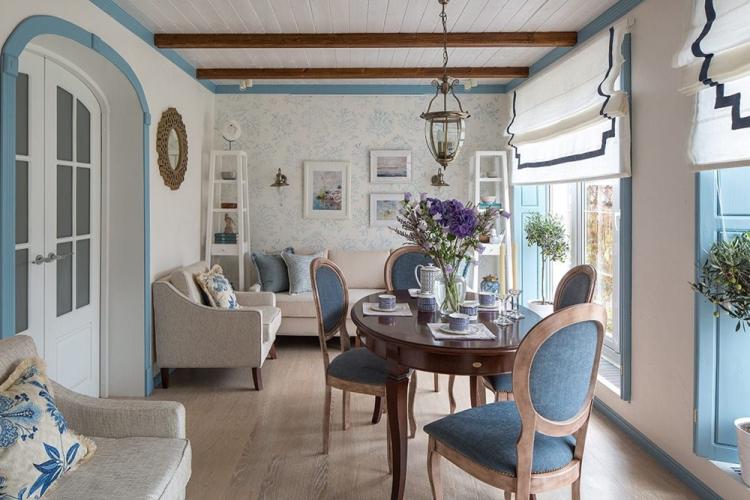 Séjour 17 m² Style méditerranéen - Design d'intérieur