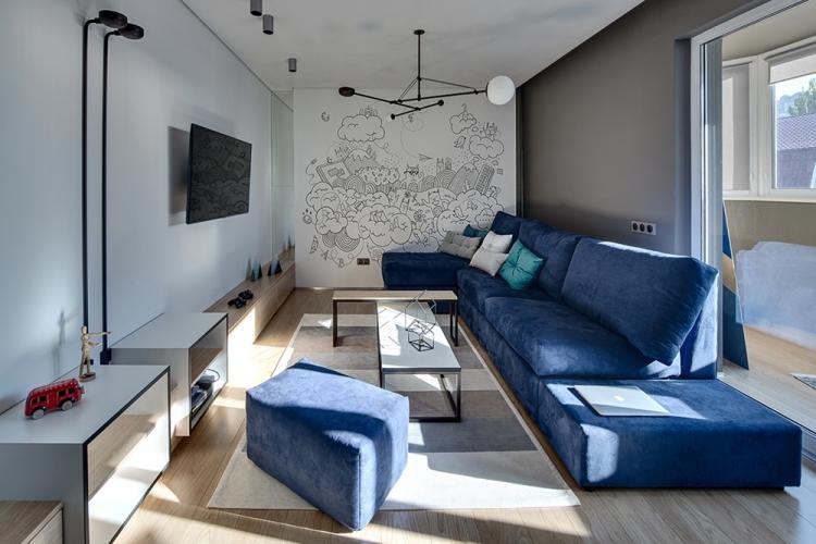 Conception de salon 17 m². - des photos de vrais intérieurs