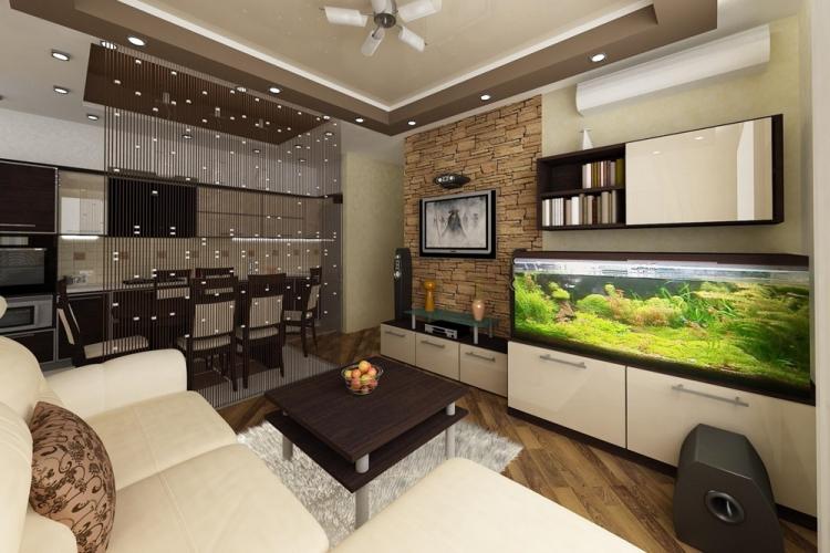 Salon design 18 m² - des photos de vrais intérieurs