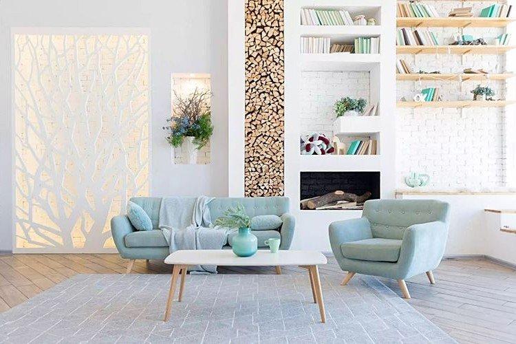 Design de salon 2021 dans le style du minimalisme