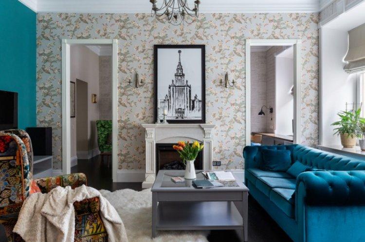 Salon de style classique - photo de design d'intérieur