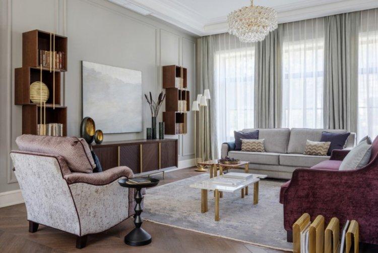 Salon de style classique - photo de design d'intérieur