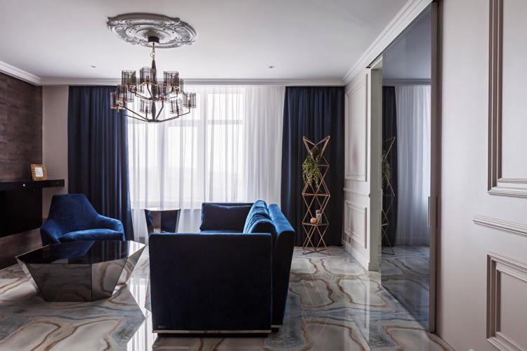 Aménagement intérieur d'un appartement dans le style art déco