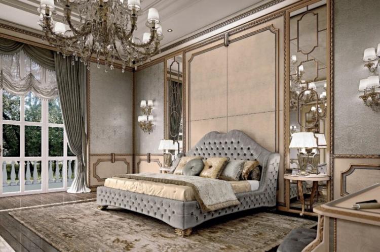 Design d'intérieur de chambre baroque
