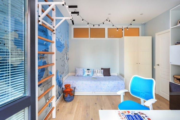 Chambre d'enfant dans un style scandinave - photo de design d'intérieur