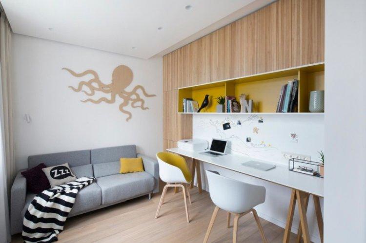 Conception de plafond - Style contemporain à l'intérieur