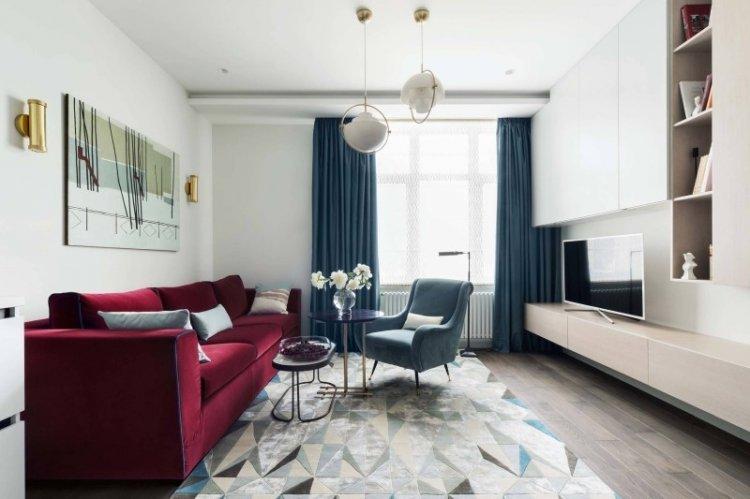 Salon de style contemporain - photo de design d'intérieur