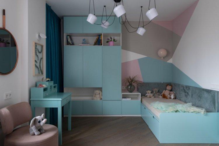 Chambre d'enfants contemporaine - photo de design d'intérieur