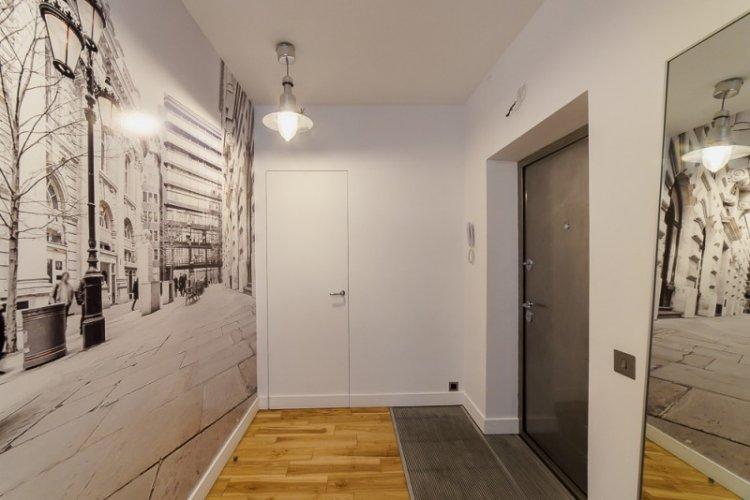 Couloir et couloir contemporains - photo de design d'intérieur