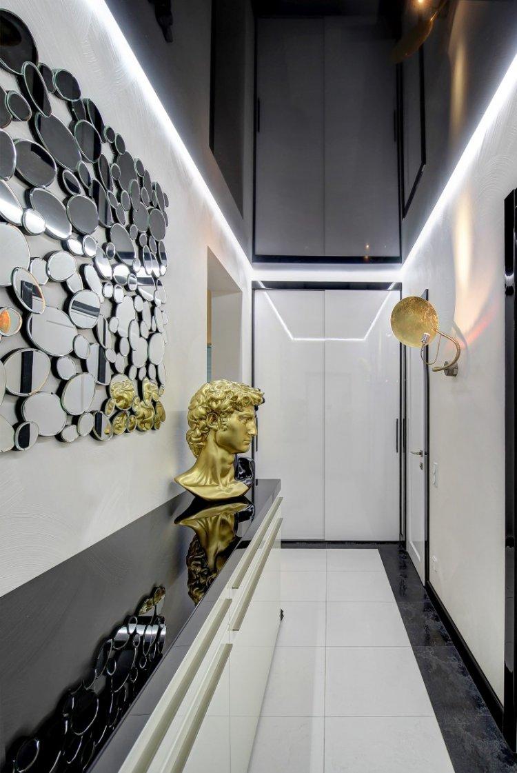 Couloir et couloir contemporains - photo de design d'intérieur