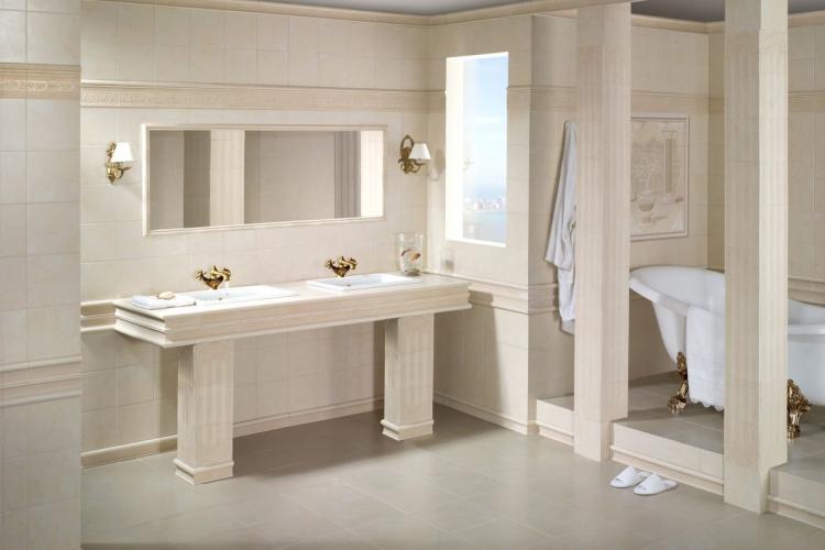 Salle de bain de style grec - Design d'intérieur