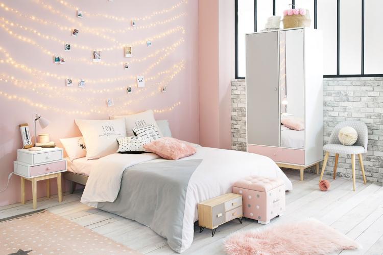 Nuances pastel - Conception de chambre d'adolescente