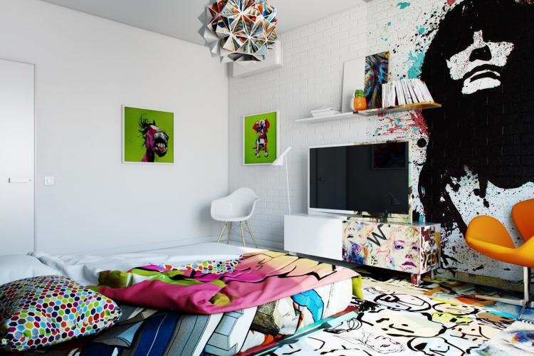 Design d'intérieur d'une chambre pour une adolescente - photos d'intérieurs réels