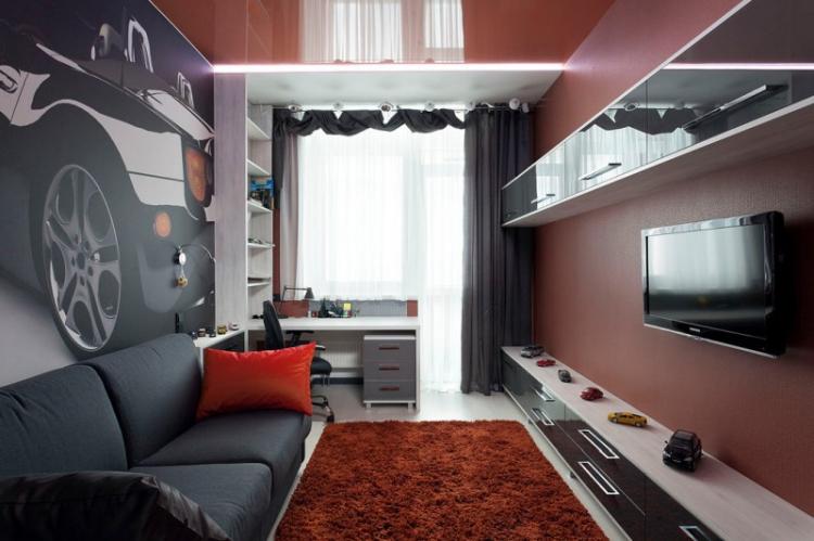 Chambre pour un adolescent - photo de design d'intérieur