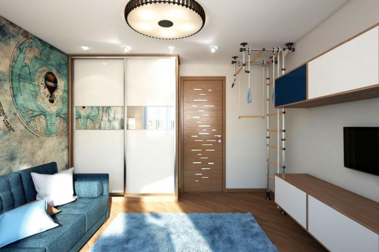 Chambre pour un adolescent - photo de design d'intérieur