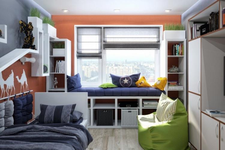 Chambre pour un adolescent - photo de design d'intérieur