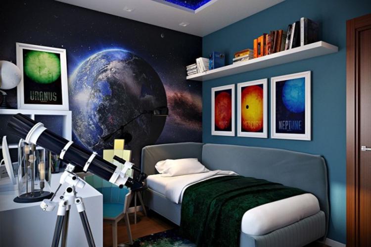 Chambre pour un adolescent - photo de design d'intérieur