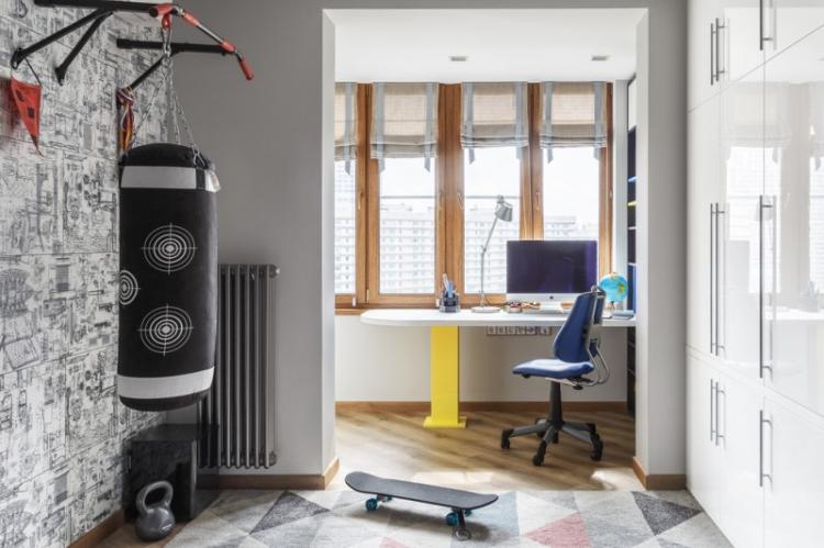 Chambre pour un adolescent - photo de design d'intérieur