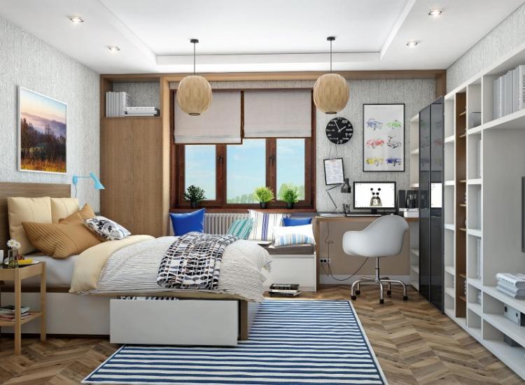 Conception de chambre pour un adolescent - photos d'intérieurs réels