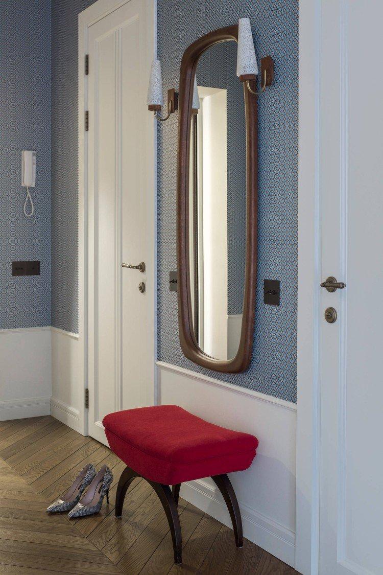 Papier peint pour le couloir de l'appartement - conception de photos