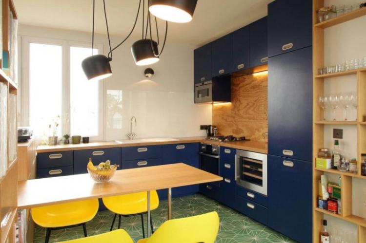 Design d'intérieur de cuisine 12 m² - des photos de vrais intérieurs