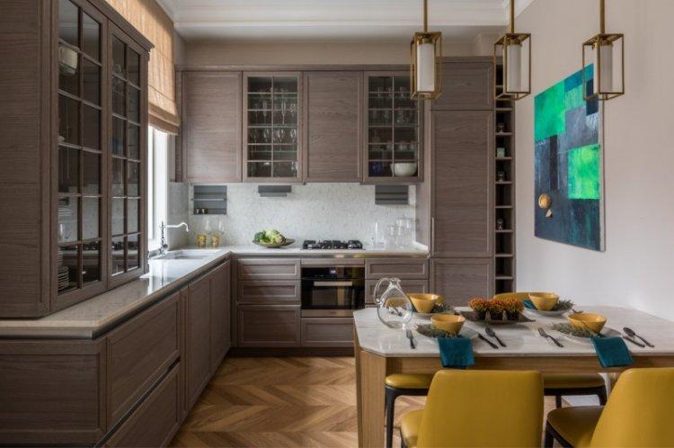 Cuisine 14 m² - photo design d'intérieur