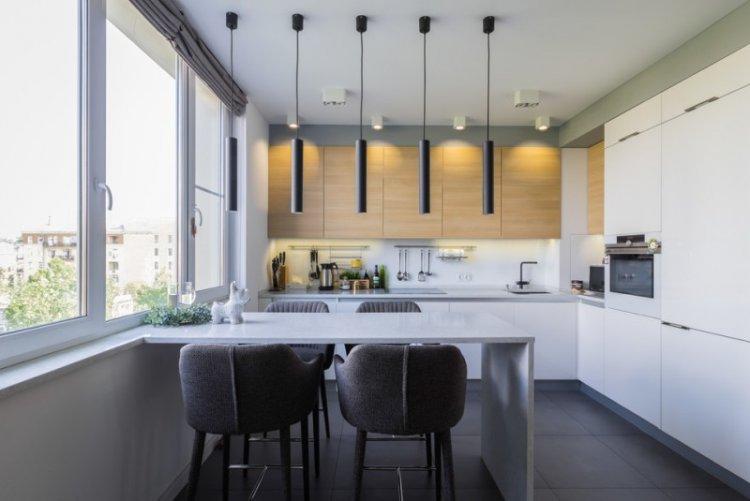 Cuisine 14 m² - photo design d'intérieur