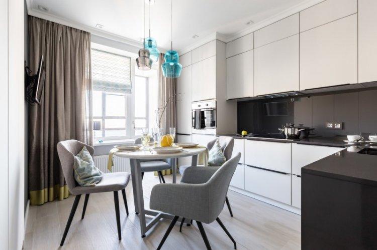 Cuisine 14 m² - photo design d'intérieur