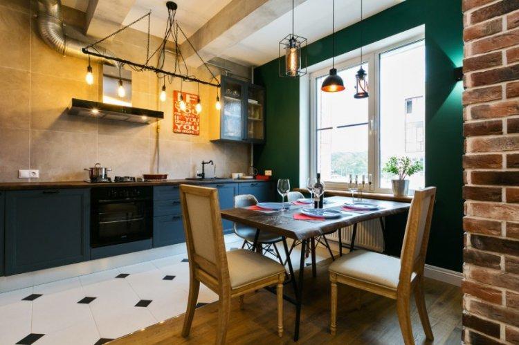 Cuisine 14 m² - photo design d'intérieur