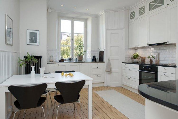 Cuisine 20 m² dans un style scandinave - design d'intérieur